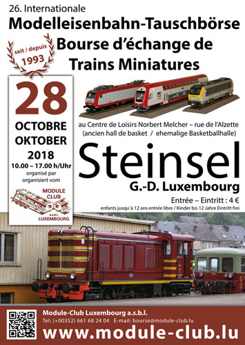 Modelleisenbahnbörse in Steinsel 2018