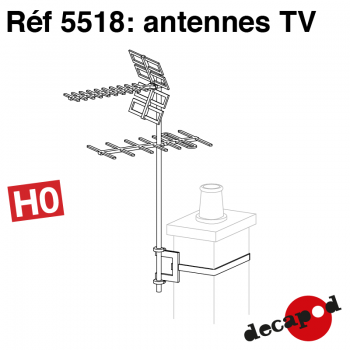 Decapod - TV-Antennen (H0)