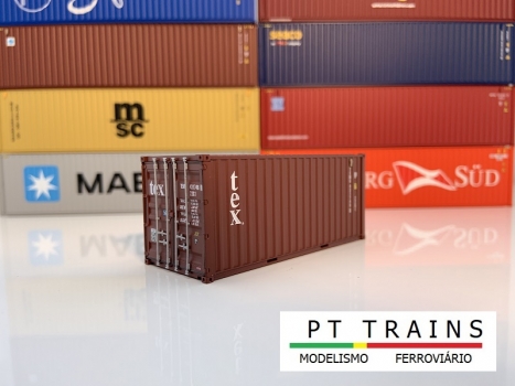 Container 20ft DV - TEX (TEMU4317468) in H0