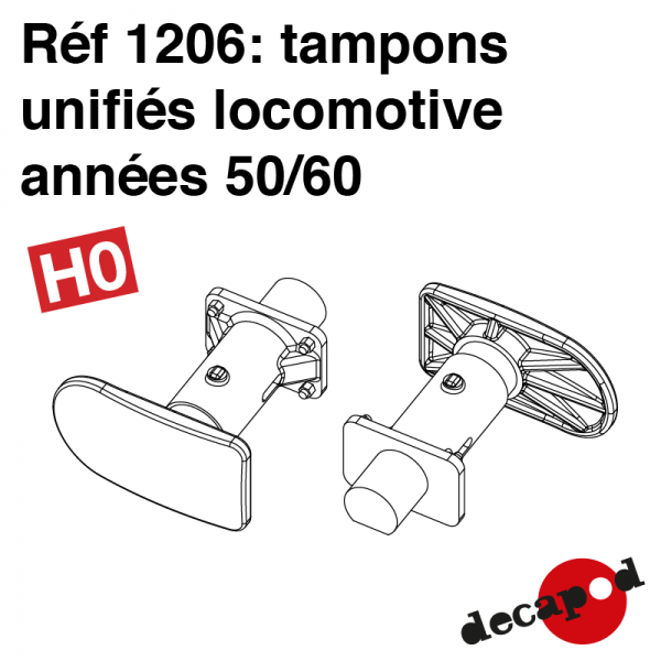 Decapod - Tampons années 50/60 (H0)