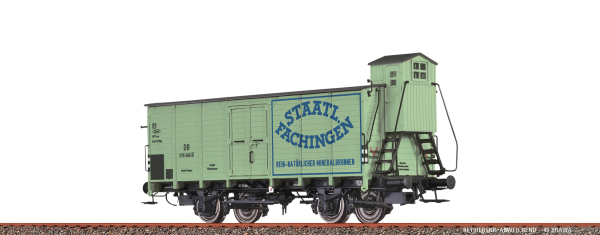 Brawa - Gedeckter Güterwagen G 10 DB, Epoche III, Staatlich Fachingen