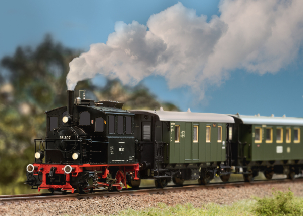 Historische Zugpackung Märklin 26619 „Spalter Bockl“ im Einsatz auf einer Modellbahnanlage der Epoche III