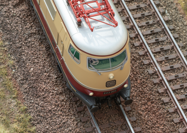 Detailansicht der Märklin E 03 002 Insider-Modell 2026