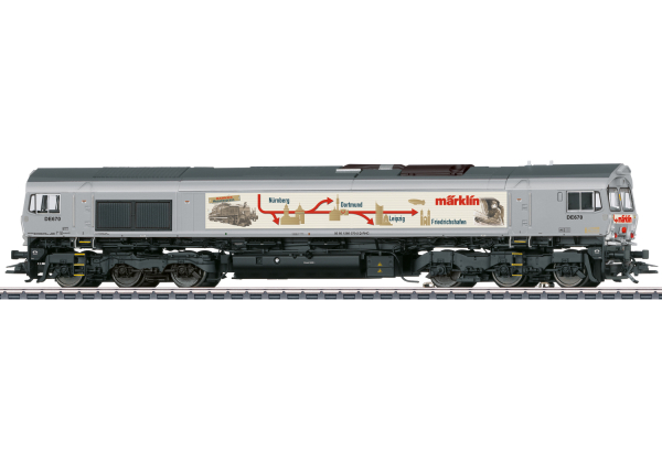 Märklin 39071 Class 66 als exklusive Messe-Lokomotive 2026 mit mfx+ Decoder, Sound und Rauchgenerator.