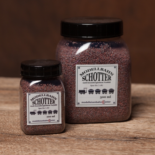 Modellbahnschotter nach luxemburgischem Vorbild