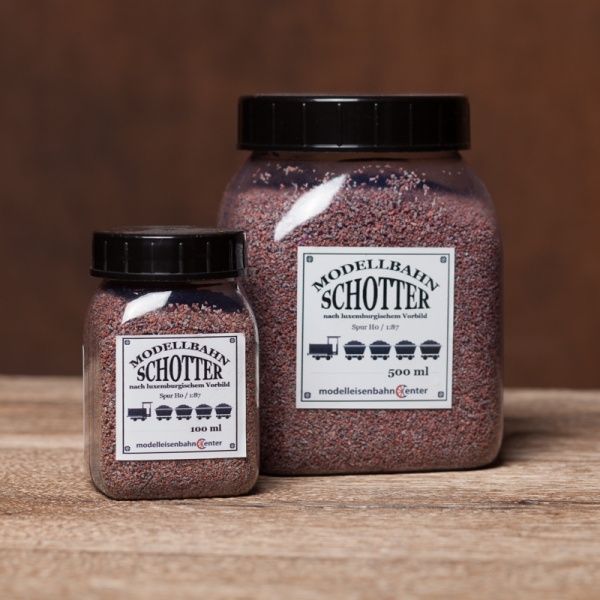 Modellbahnschotter nach luxemburgischem Vorbild