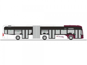 Vue latérale du Rietze - Mercedes-Benz eCitaro G 