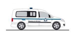 Illustration du véhicule des Douanes à l'échelle 1:87