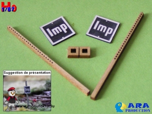 SNCF 2 plaques Imp (HO)