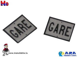 GARE Schilder (H0)