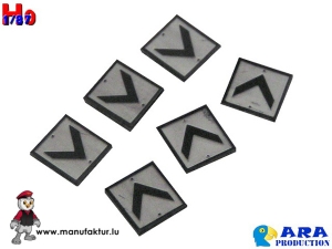 SNCF 6 plaques CHEVRON (HO)