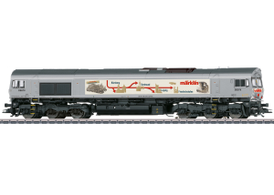 Märklin 39071 Class 66 als exklusive Messe-Lokomotive 2026 mit mfx+ Decoder, Sound und Rauchgenerator.