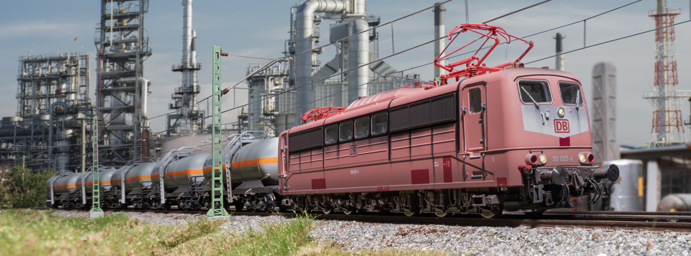 Märklin Modelle auf einer Modelleisenbahnanlage